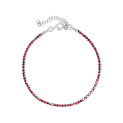 Red Garnet Tennis Bracelet