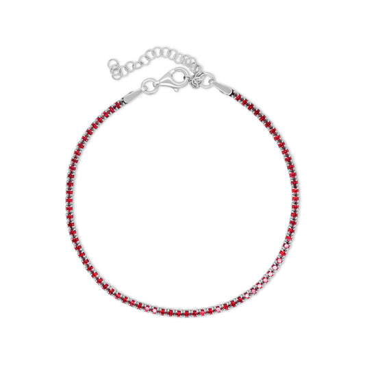 Red Garnet Tennis Bracelet