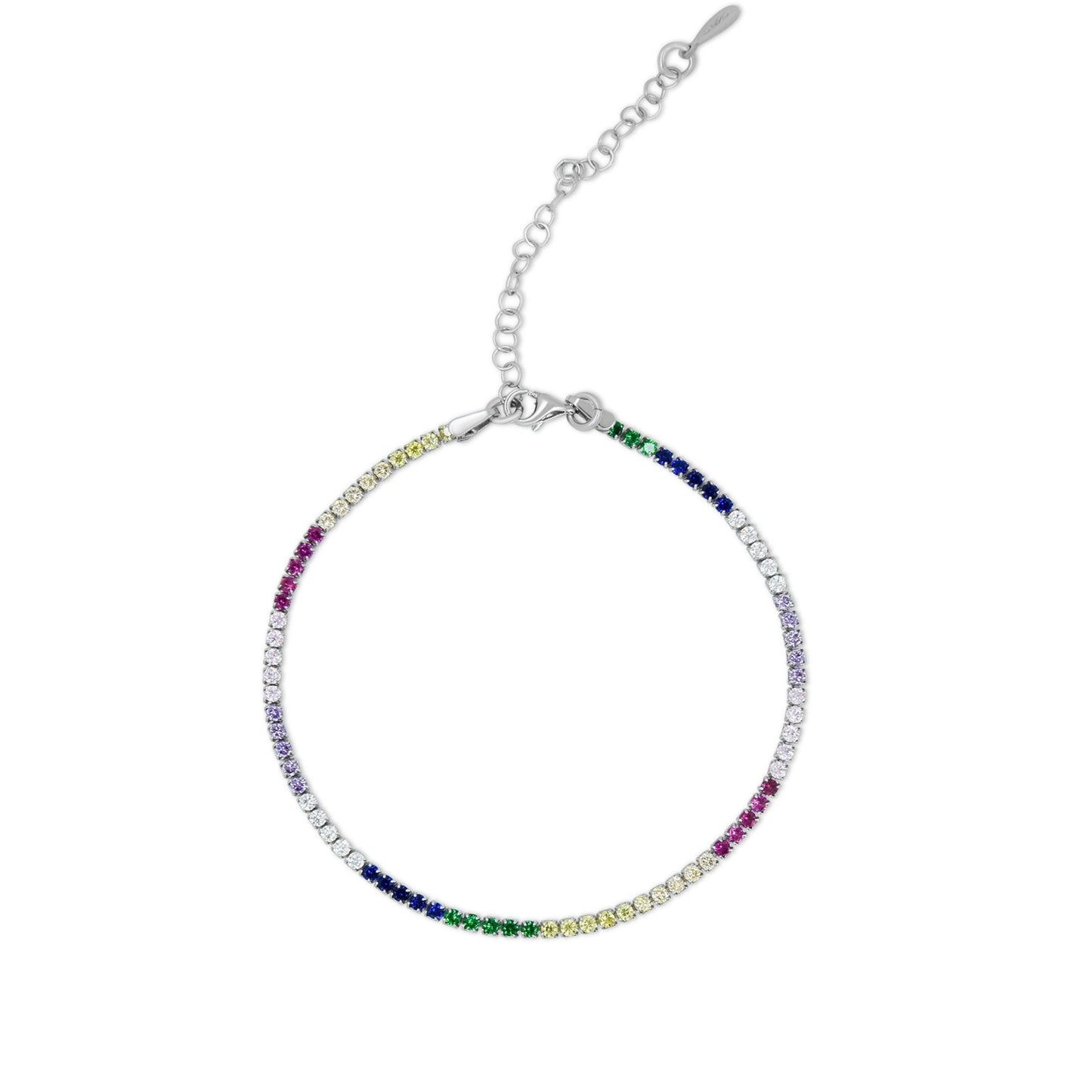 Rainbow Light Tennis Bracelet