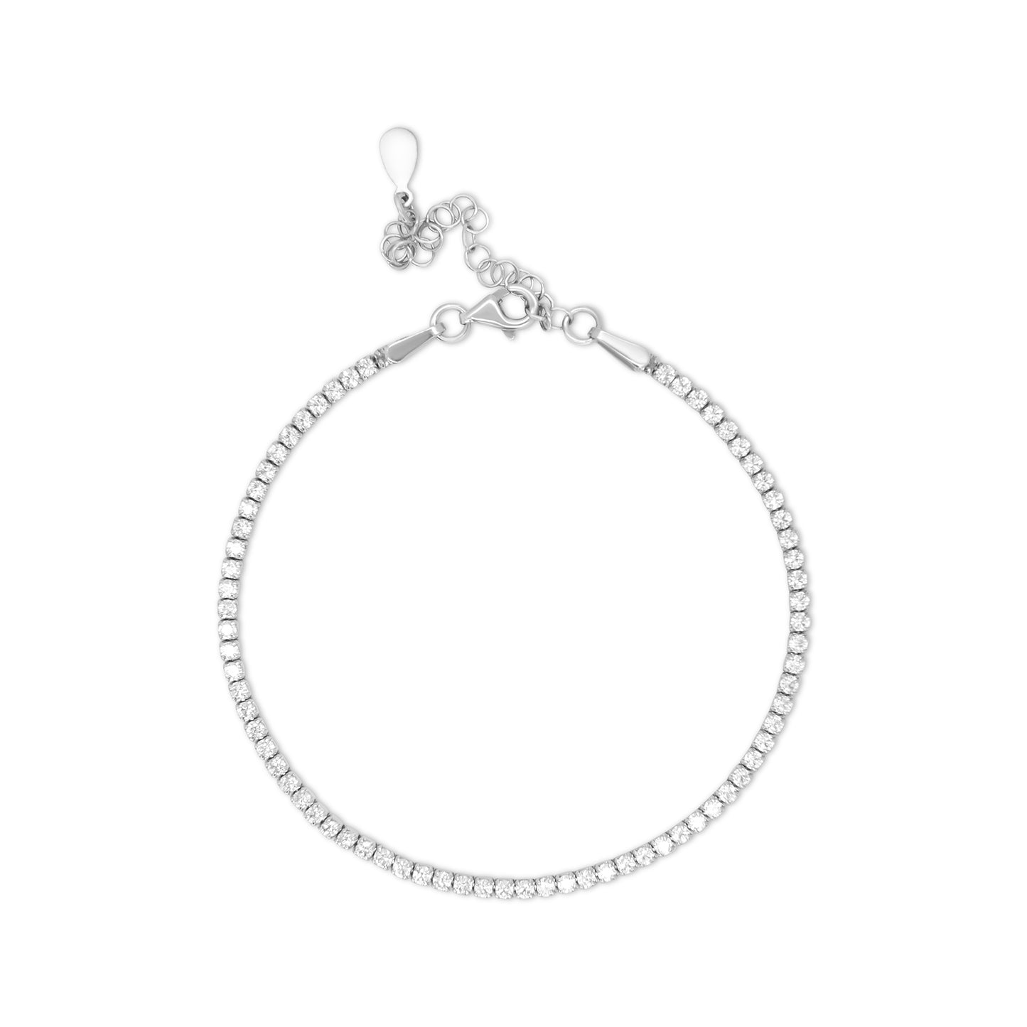 White Tennis Bracelet (Light)