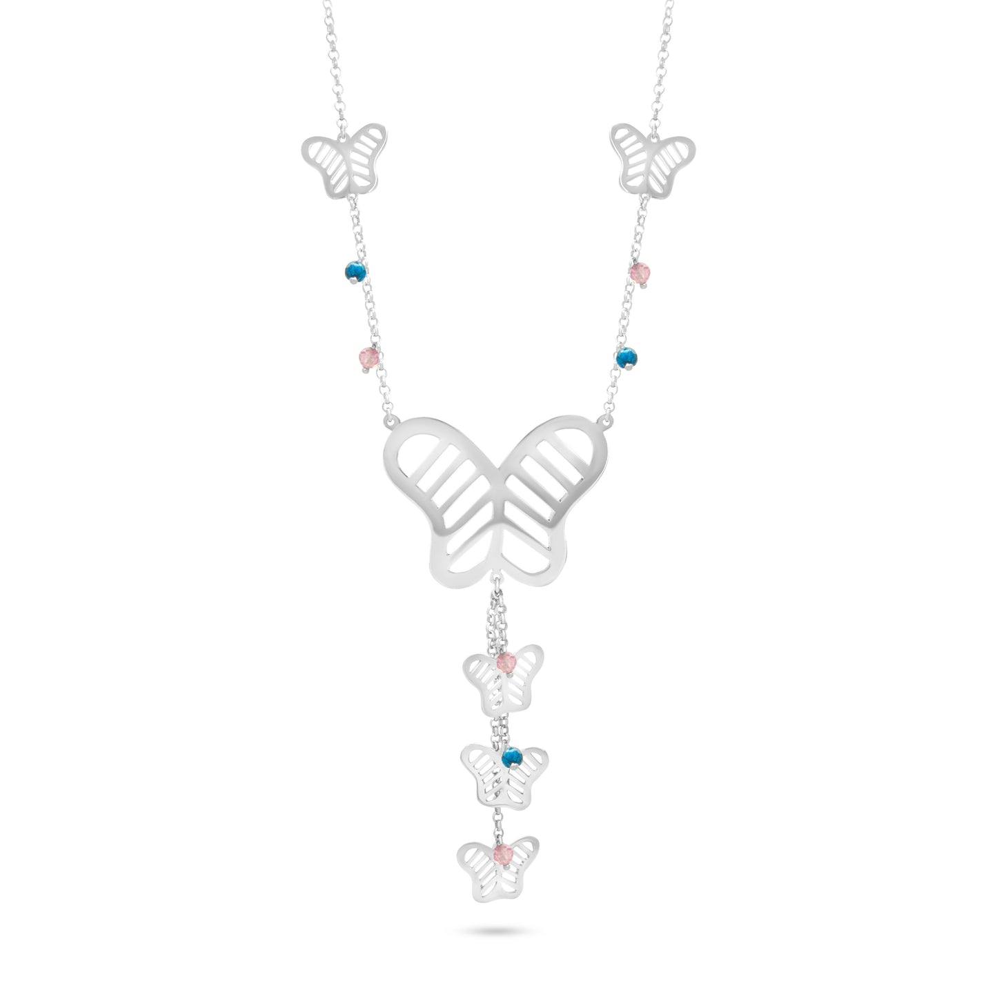 Butterfly Bloom Charm Necklace