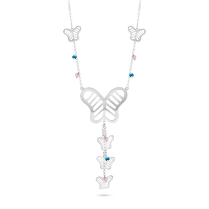 Butterfly Bloom Charm Necklace