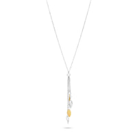 Golden Drizzle Leaf Necklace image