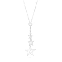 Celestial Stars Drop Necklace image