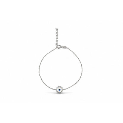 Halo Evil Eye Charm Lightweight Bracelet