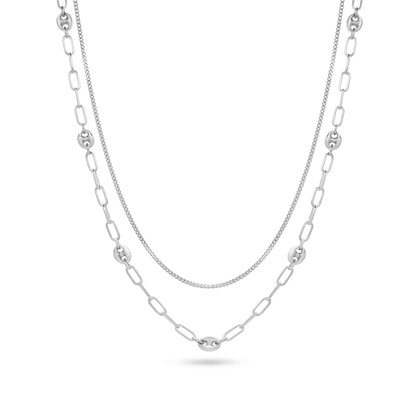 Double Layered Chain Necklace