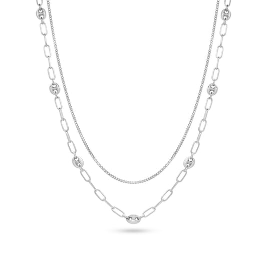 Double Layered Chain Necklace