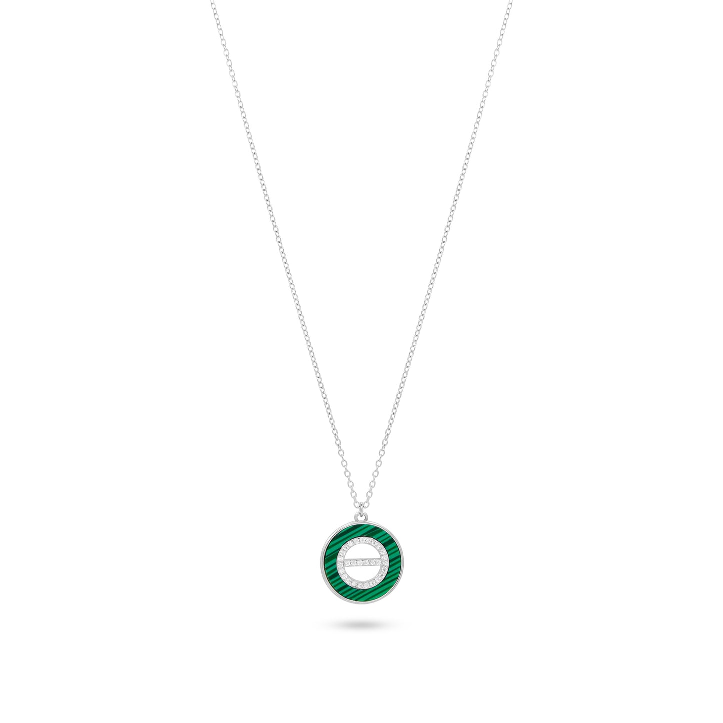 Green Malachite Pendant Necklace