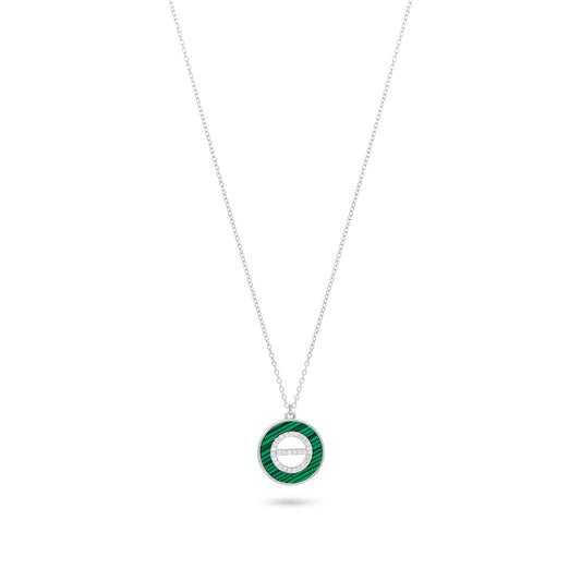 Green Malachite Pendant Necklace