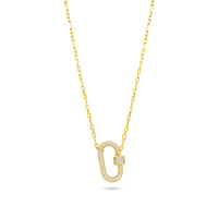 Silver Carabiner Pendant Necklace image