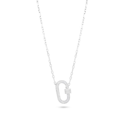 Silver Carabiner Pendant Necklace