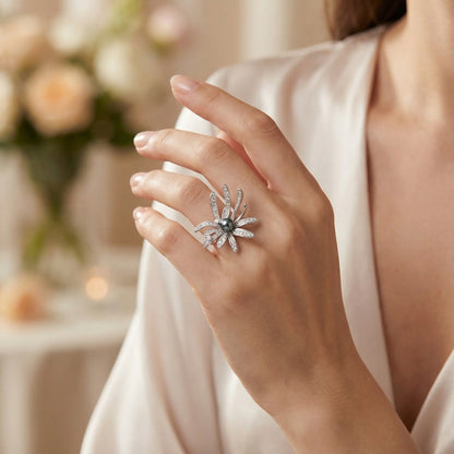 Luxurious Flower Ring