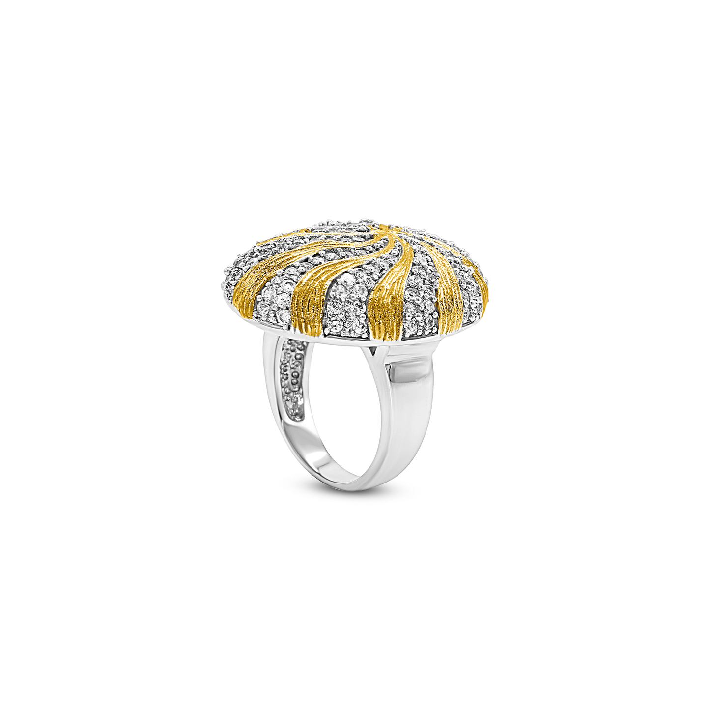 Sunlit Seashell Elegance Ring