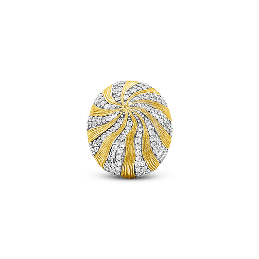Sunlit Seashell Elegance Ring