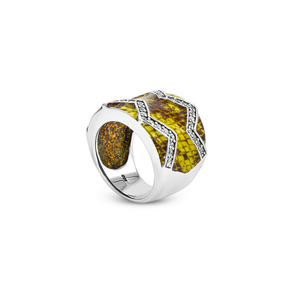 Radiant Geometric Elegance Ring