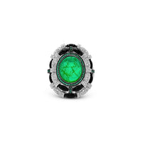 Emerald Obsidian Majesty Ring image