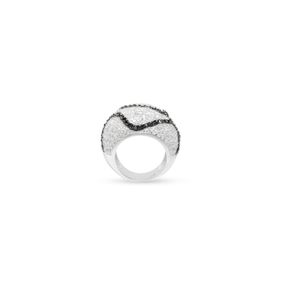 Swirl Pave Statement Ring