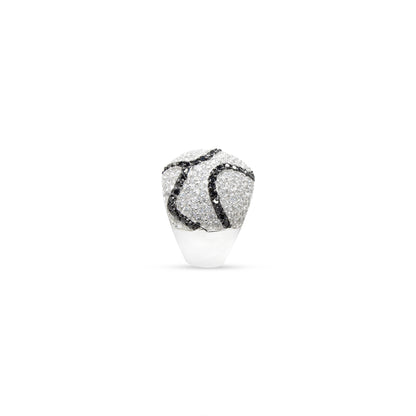 Swirl Pave Statement Ring