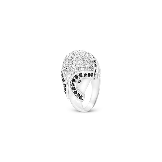 Chic Silver Wave Ring
