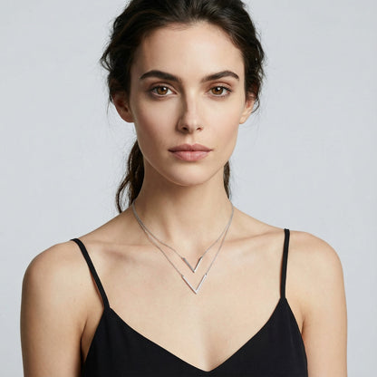 Double V Necklace