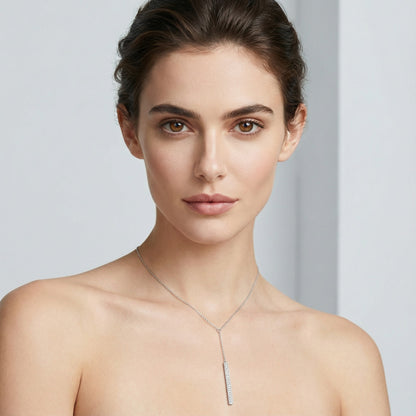 Radiant Bar Drop Necklace