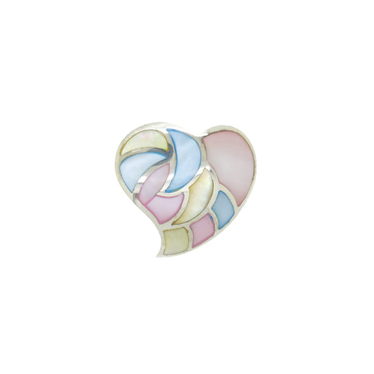 Mini Tricolored Heart Pendant