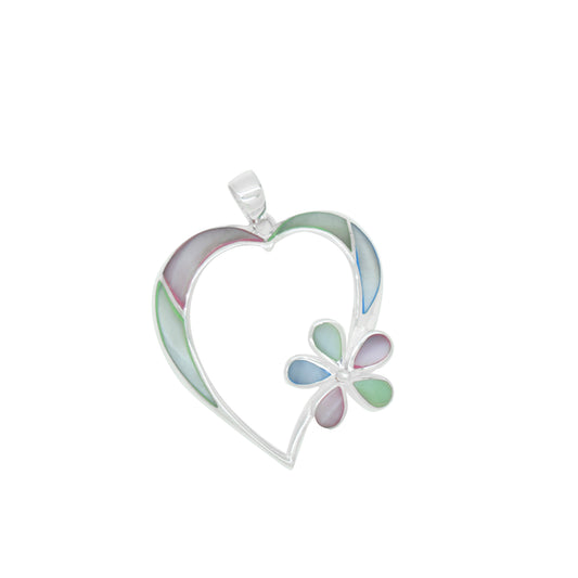 FlowerHeart Pearl Pendant