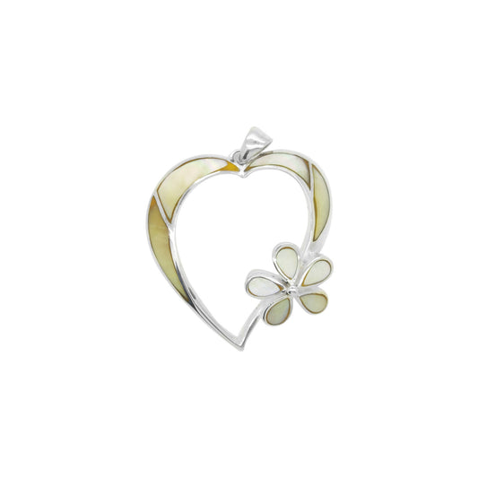 FlowerHeart Pearl Pendant