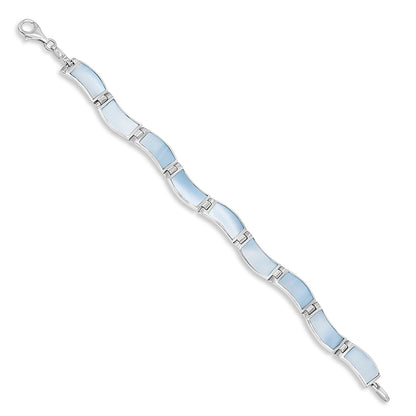 Wavy Pink Pearl Bracelet