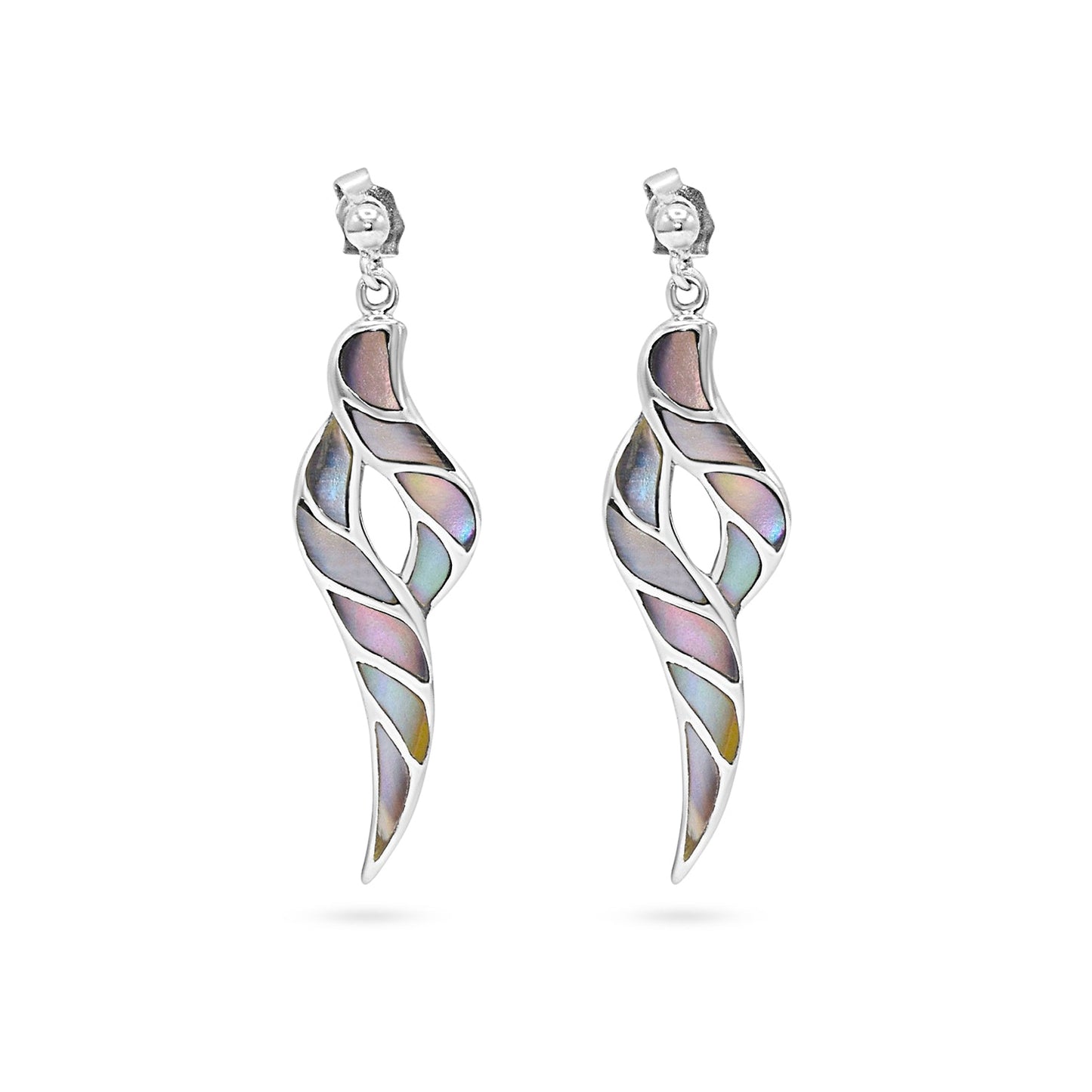 Tidal Leaf Drop Earrings