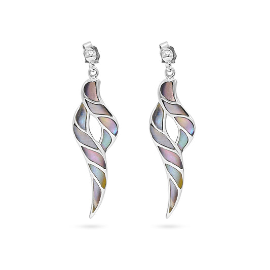 Tidal Leaf Drop Earrings
