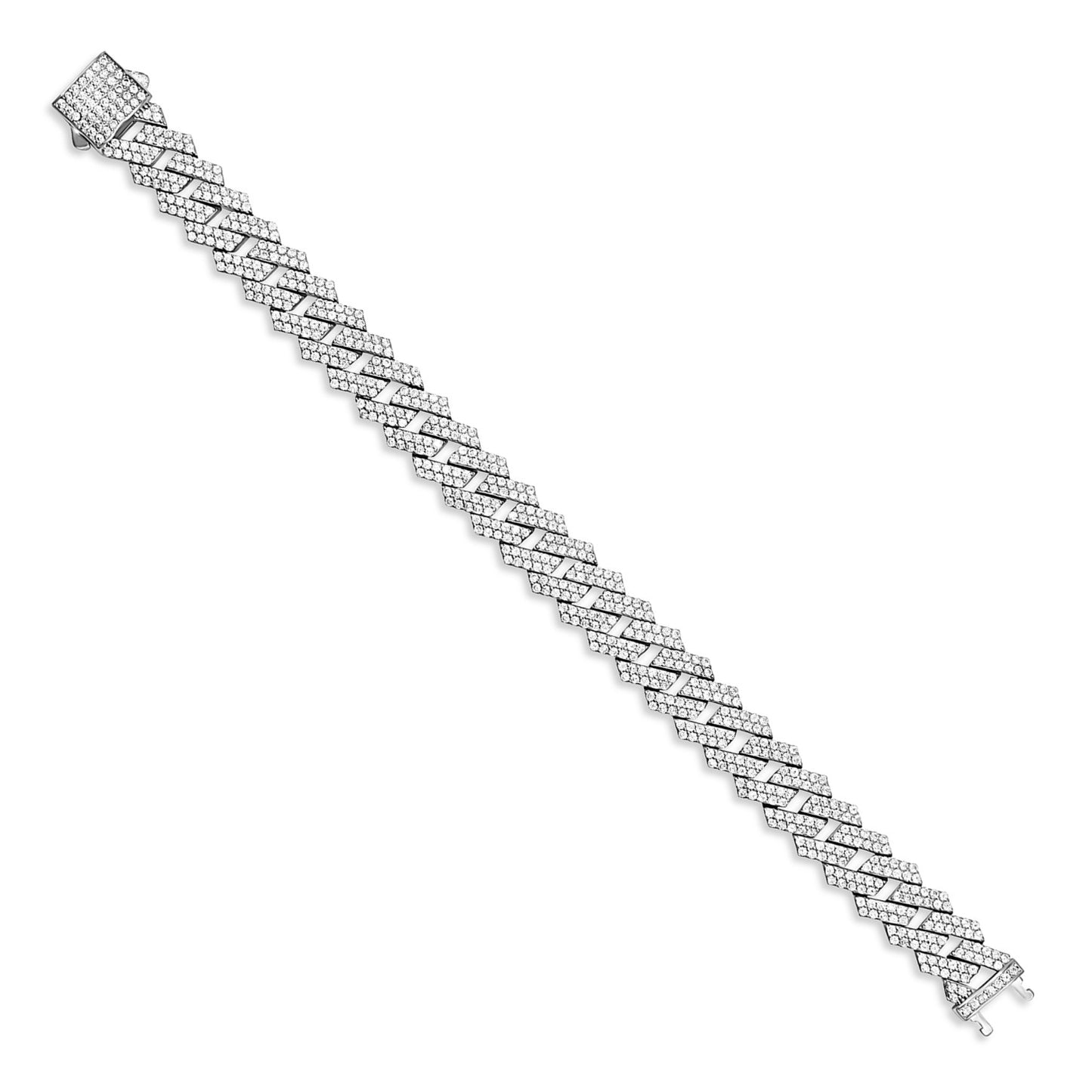 Chevron Pavé Link Bracelet