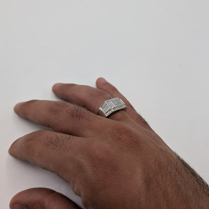 Trapezoid Zircon Ring