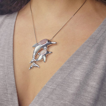 Dolphin Pearl Pendant