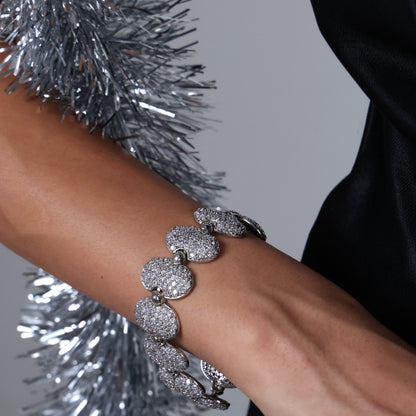 Oval Cluster Statement Bracelet