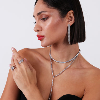 Drop Tennis Necklace
