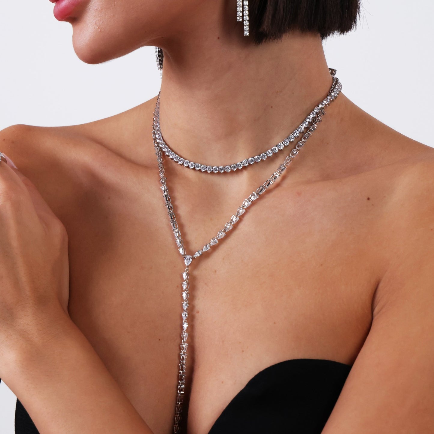Drop Tennis Necklace