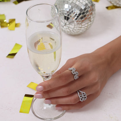 Silver Aura Statement Ring