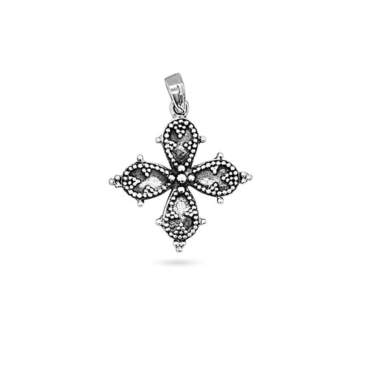 Dotted Vintage Cross Pendant