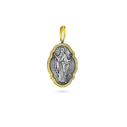Double-sided Oxidized Cross Pendant