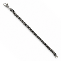 Woven Rope Chain Men's Oxidized Bracelet image