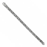 Curb Link Chain Men's Oxidized Bracelet image