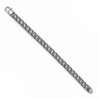 Flat Curb Link Men's Oxidized Bracelet image