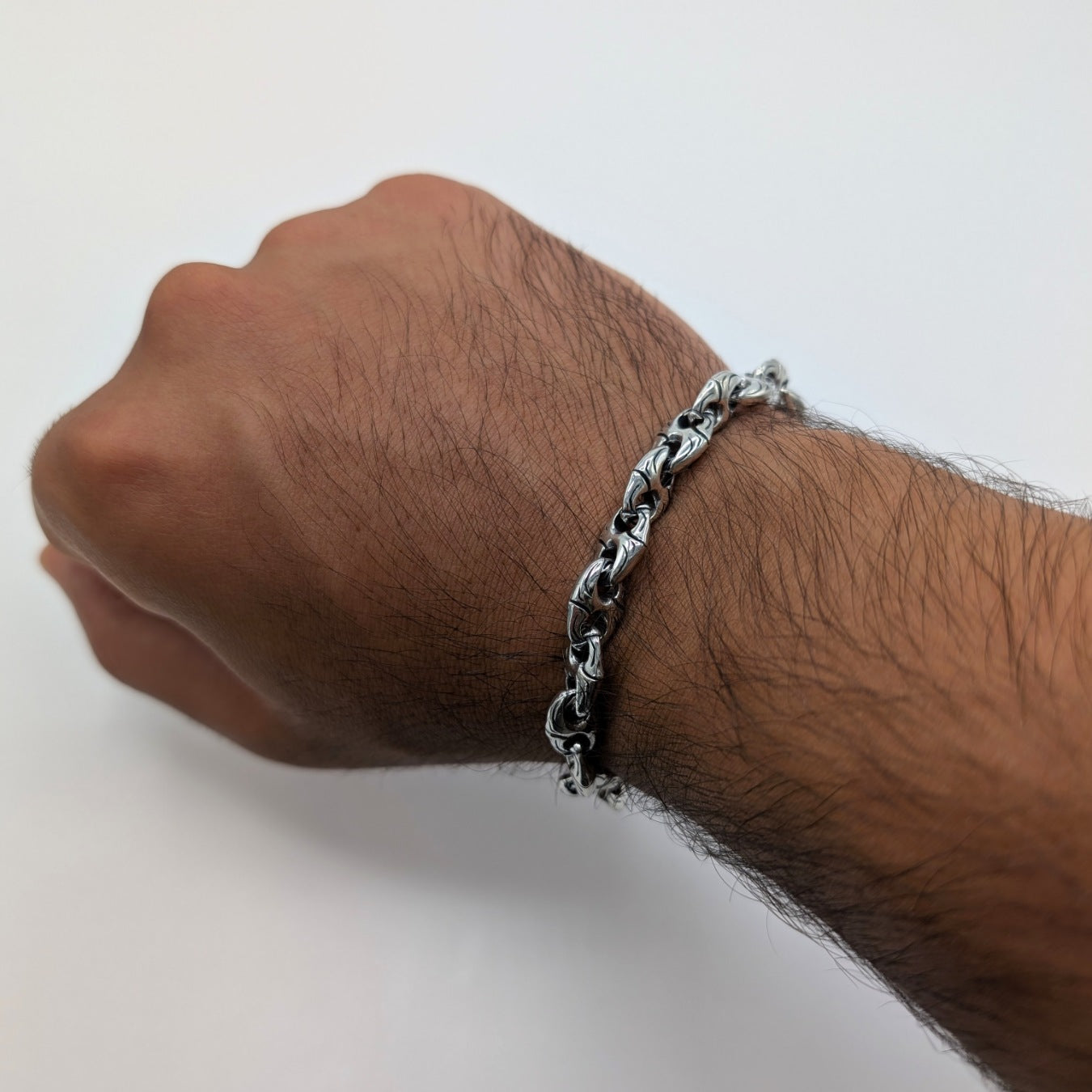 Twisted Rope Oxidized Bracelet