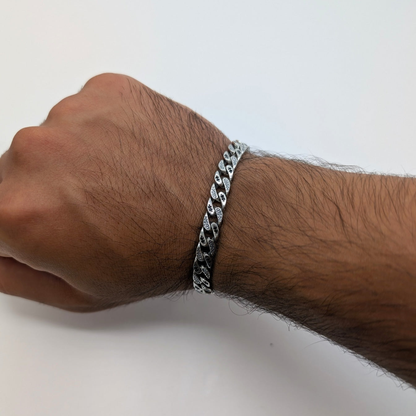 Curb Chain Oxidized Bracelet