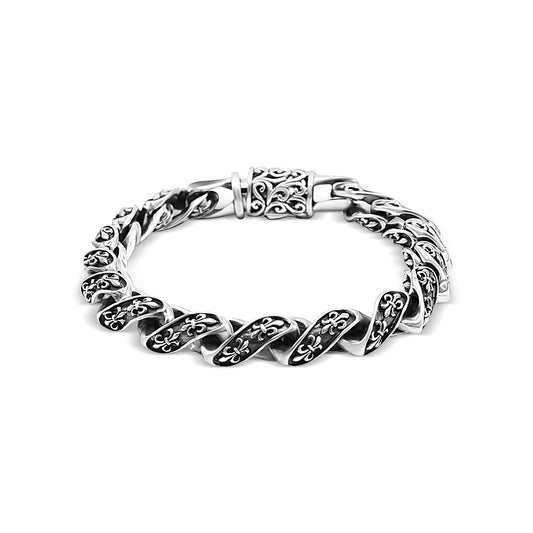 Twisted Oxidized Bracelet