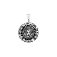 Oxidized Regal Lion Pendant image