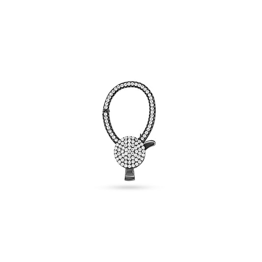Black Lock w Zircon Stones