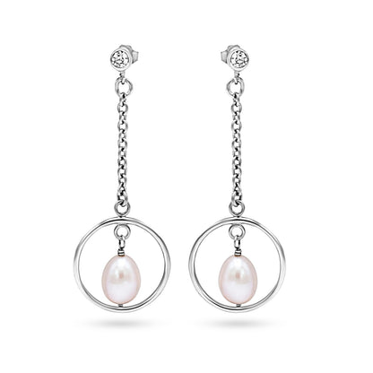 Elegant Pearl Drop Earrings