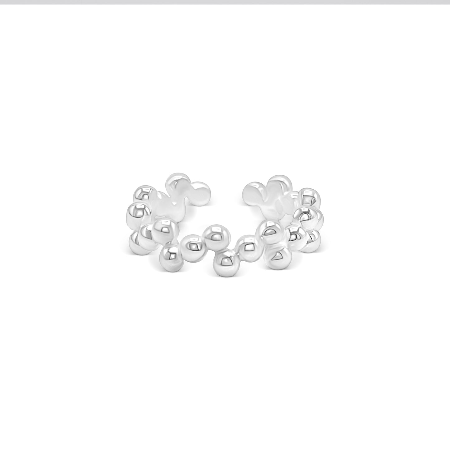 Sculpted Bubble Open Ring